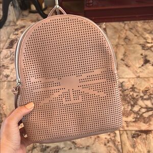 NWT Kitty Perforated Pink Backpack